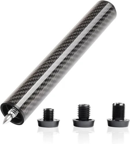 Vista 14 de KONLLEN Pool Cue Extension, Carbon Fiber Billiard Extension with 3 Rear-End Adapters, Bullet-Style Threaded Connection, Available in 2" 3" 4" 6" 8