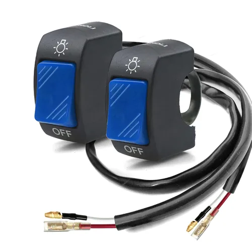 Vista 13 de 1 pieza de interruptor de manillar de motocicleta, botón de encendido y apagado, parte de ajuste para luz de motocicleta LED U5 U7 U2, interruptor
