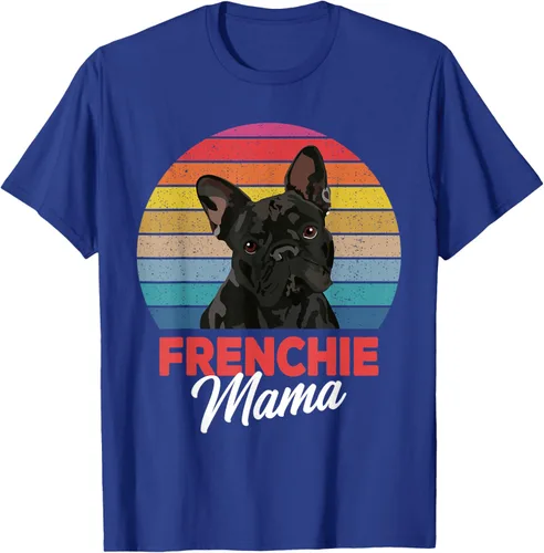 Vista 27 de Frenchie Mama - Camiseta divertida de regalo para niñas y perros Bulldog Francés, Negro, S