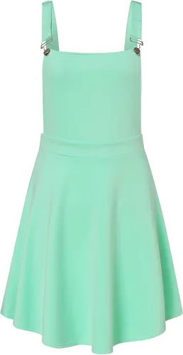 Vista 2 de YOINS - Minifaldas overol femeninas con tirantes ajustables, plisadas