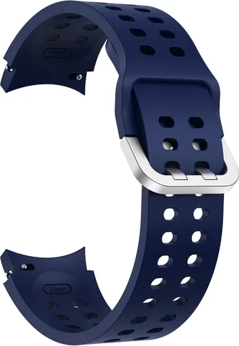 Vista 2 de Correas para Galaxy Watch 6 Classic de 1.850 in 1.693 in/Galaxy Watch 6 1.732 in 1.575 in, bandas de silicona de 0.787 pulgadas para Galaxy Watch 5