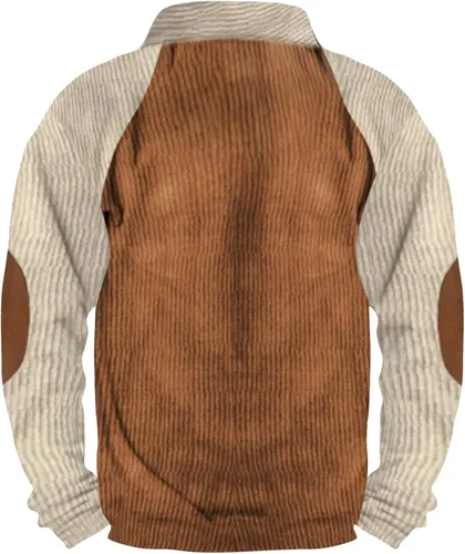 Vista 2 de Ymosrh Sudadera para hombre, talla europea, casual, cuello alto, manga larga, cuello redondo, tallas S-5XL