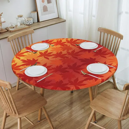 Vista 40 de Decorative Round Tablecloth Fitted Elastic 26" - 30" Butterfly Waterproof Table Cloth Cover Stretch Table Pad Cover for Parties Weddings Banquet