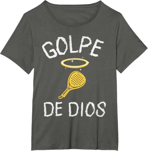 Vista 19 de Golpe De Dios Padel Player Sport in Spanish En Espanol Men's T-Shirt