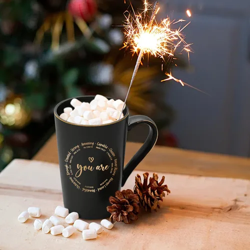 Vista 3 de Maustic Regalos cristianos para mujeres, taza de café inspiradora, regalos religiosos, regalo inspirador de cumpleaños espiritual para amigos