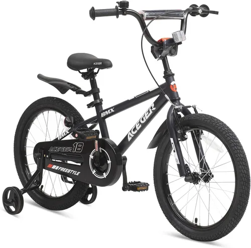 Vista 23 de ACEGER Bicicleta para niños de 2 a 10 años, estilo BMX, para niños y niñas de 2 a 10 años, bicicleta para niños de 12, 14 y 16 pulgadas, con ruedas