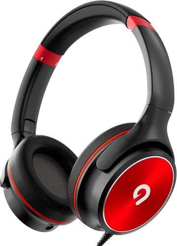 Vista 9 de ADOOPE - Auriculares para niños con cable, conector de 3,5 mm, control de volumen seguro de 85/94 dB, micrófono incorporado, auriculares