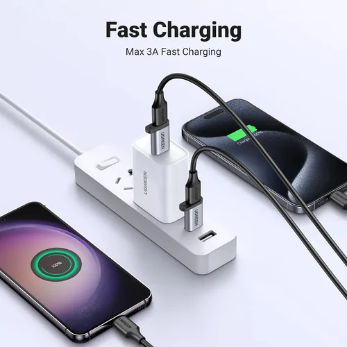 Vista 2 de UGREEN Adaptador USB C hembra a USB macho de 10 Gbps tipo C a USB A, convertidor de cable de carga compatible con Apple Watch iPhone 15 14 13