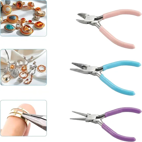 Vista 4 de 3 Pcs Jewelry Pliers Set, Jewelry Making Tools for Jewelry