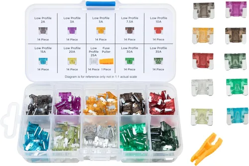 Vista 11 de NEIKO 50505A Juego de surtido maestro de fusibles para coche, 306 piezas, de acción rápida, kit de fusibles automáticos, tamaños estándar, micro