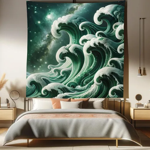 Vista 231 de Ambesonne Tapiz de arte afro, hombre negro fuerte con una corona de trazos impresión de pintura moderna, decoración de tela para colgar en la pared