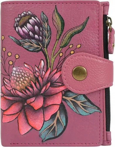 Vista 31 de Anna by Anuschka Cartera de mujer pintada a mano de cuero genuino para mujer