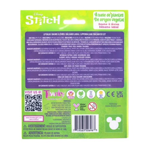 Vista 9 de Disney Stitch 5 piezas a base de plantas, set de bálsamo labial hidratante para maquillaje para niñas, niños y bebés, perfecto para fiestas, fiestas