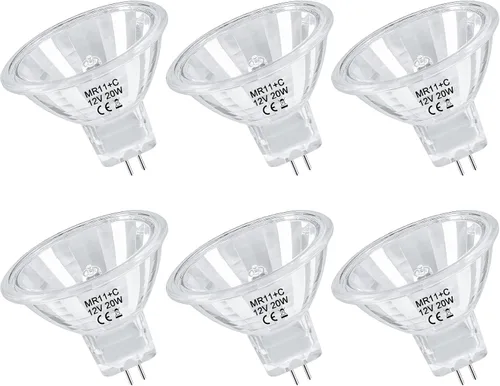 Vista 11 de Bombilla Halógena MR11 de 10W 12V FTD Reflector con Larga Vida Útil, Base GU4 de Dos Pines, Bombillas MR11 Regulables con Cubierta de Vidrio