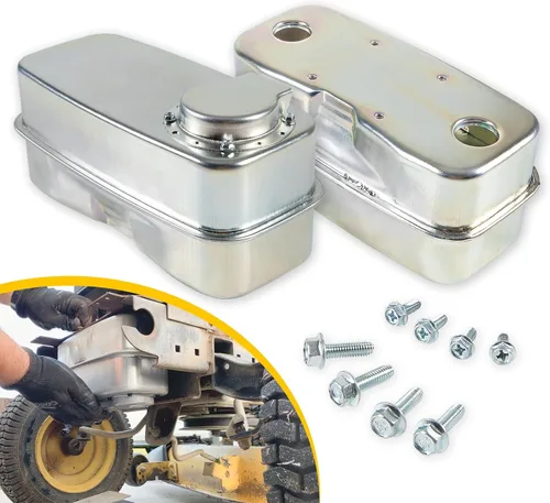 Vista 9 de 751-0616B 951-0616B Silenciador de escape de entrada doble 951-0616 751-0616 apto para MTD Cub Cadet LT-1018 LT-1022 LT-1024 RZT50 RZT54 RZT42 RZT55
