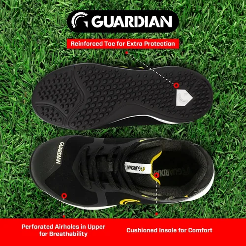 Vista 4 de Guardian Bolt - Zapatos de béisbol para césped juvenil, tacos de béisbol para niños y niñas, zapatos de sóftbol, ligeros, de apoyo, diseño cómodo