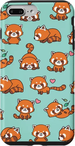 Vista 12 de Cute Funny Kawaii Womens Girls Kids Red Panda Lover Pattern Case for iPhone 17