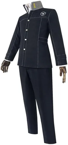Vista 3 de Weixu Men Cosplay Costume School Uniform Halloween Carnival Party Outfit