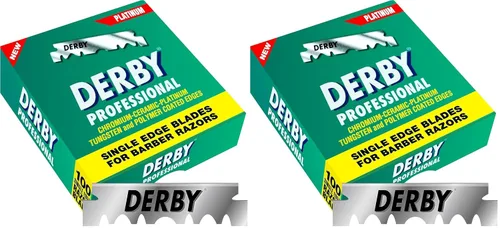 Vista 6 de Derby Cuchillas de afeitar profesionales de un solo filo, 100