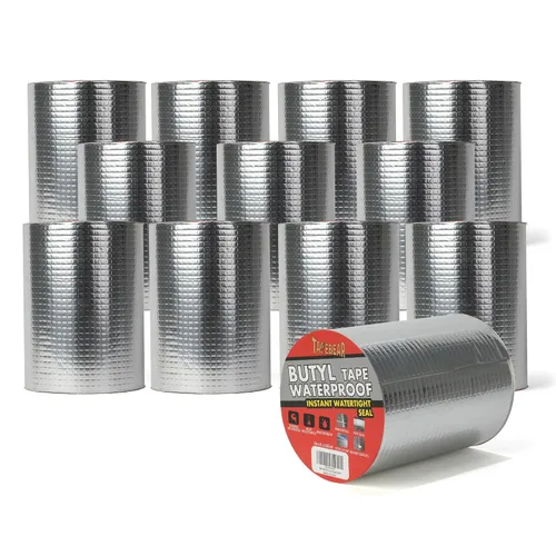 Vista 13 de TAPEBEAR Cinta de Butilo Impermeable Cinta de Sellado 2 pulgadas x 16 pies, Cinta de Papel de Aluminio Mejorada Resistente para Reparación de RV