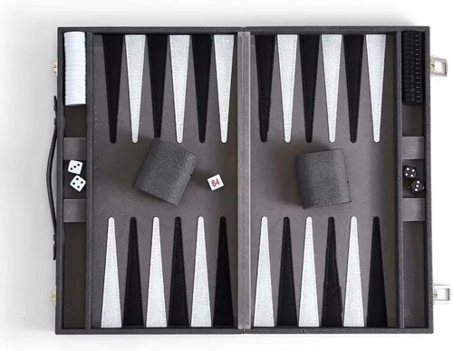 Vista 2 de Two's Company Set de Backgammon para caballeros