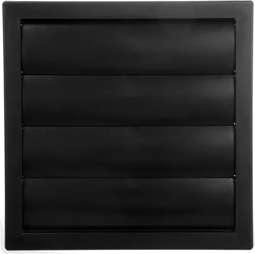 Vista 8 de Vent Systems Cubierta de ventilación de escape negra de 6 pulgadas - Capucha de ventilación de secadora - Cubierta de ventilación de conducto