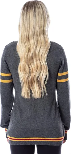 Vista 3 de Harry Potter Slytherin House Crest - Suéter de punto para mujer