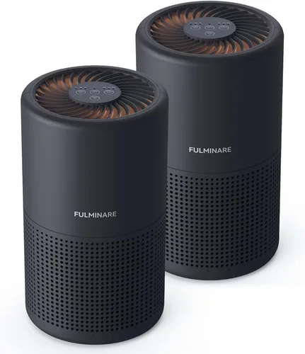 Vista 17 de Purificadores de aire para recámara, FULMINARE Filtro de aire HEPA H13 verdadero, limpiador de aire silencioso con luz nocturna, purificador de aire