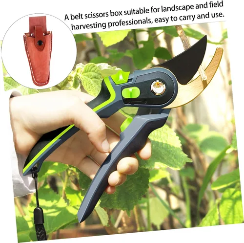 Vista 2 de DOITOOL Bolsa de podadora de jardín, herramienta de peluquería para el cabello, tijeras de tijera, protector de vaina de poda, cinturón