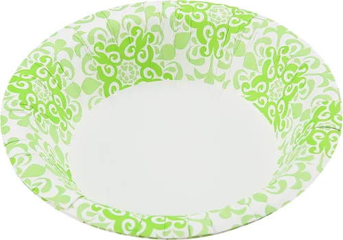 Vista 7 de Glad Cuencos redondos de papel desechables, verde victoriano, 16 onzas, 15