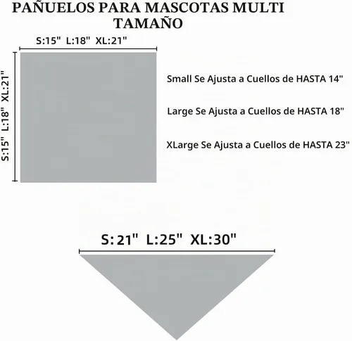 Vista 2 de Pañuelos para perros y niños, algodón azul, bufanda con estampado