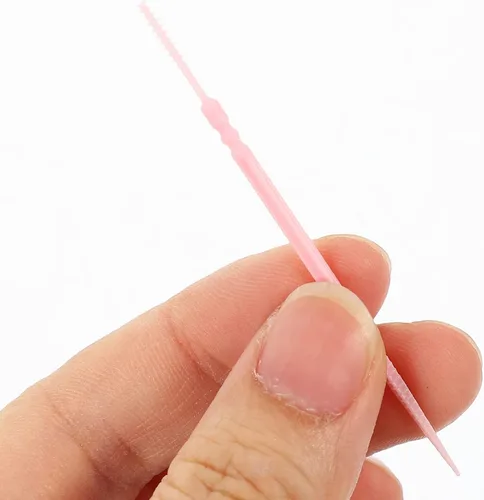 Vista 6 de Palillos de dientes para dientes, 1000 unidades, palillos de dientes de doble cabeza interdental, cuidado bucal (color aleatorio)