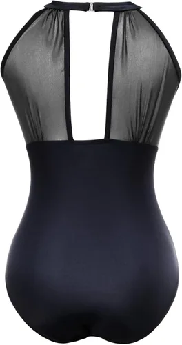Vista 5 de I2CRAZY trajes de baño de una pieza de malla con cuello en V monokini trajes de baño con control de abdomen