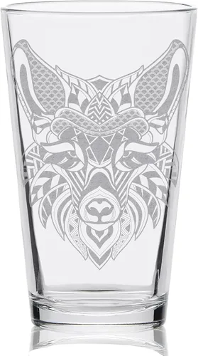 Vista 6 de LumEngrave Espíritu Animal Bear - Vaso de pinta grabado Gran idea de regalo de animales
