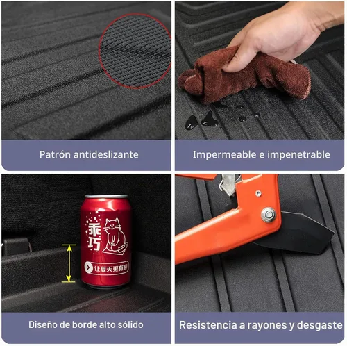 Vista 5 de Elsetyler Ajuste personalizado para revestimiento de carga 2010-2016 Cadillac SRX – Negro TPE para todo tipo de clima, resistente, impermeable