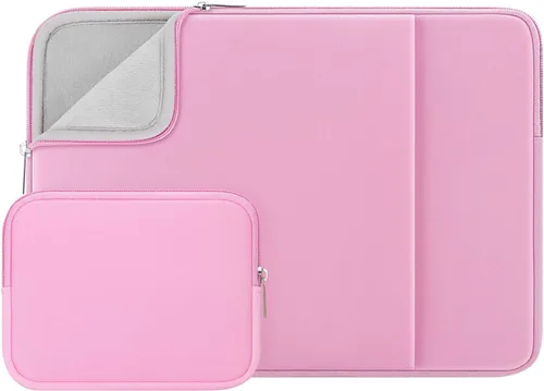 Vista 10 de RAINYEAR Funda para laptop de 11 pulgadas, bolsa de forro suave con bolsillo frontal y bolsa de accesorios, compatible con MacBook Neo A18 MacBook