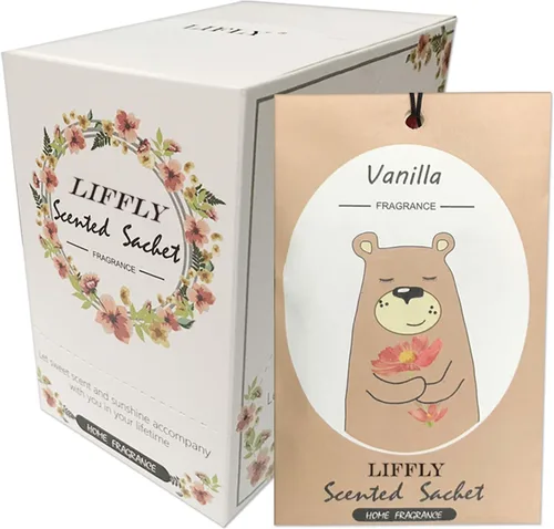 Vista 12 de 13 sobres perfumados para cajones y armarios, ambientador para el hogar, bolsita de fragancia en total, 14 paquetes de caja de regalo