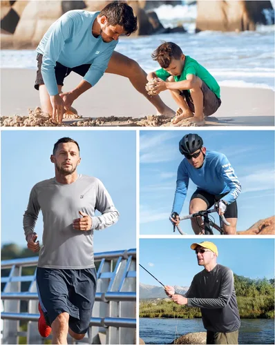 Vista 5 de Roadbox FPU 50+ Camisas de pesca para hombres manga larga, protección solar contra rayos UV.