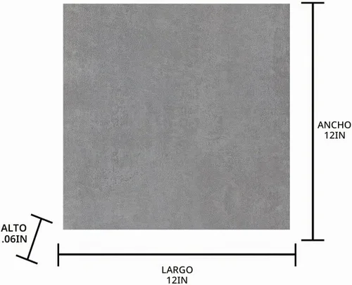 Vista 8 de FloorPops Azulejos de suelo gris Tundra Peel & Stick, FP3326