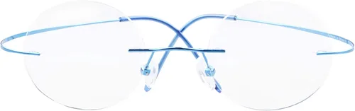 Vista 13 de CessBlu Anteojos de lectura circulares de titanio, lentes de lectura redondos sin montura flexibles para hombres y mujeres
