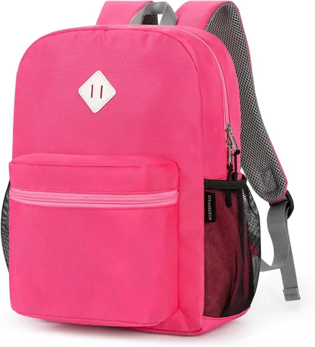 Vista 31 de Mochila para niños pequeños STEAMEDBUN para niños y niñas, mochila escolar para niños pequeños, Negro, 15 pulg., pequeña, Classic