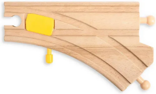 Vista 2 de Bigjigs Rail Interruptores mecánicos (paquete de 2) - Otras marcas principales de rieles de madera son compatibles