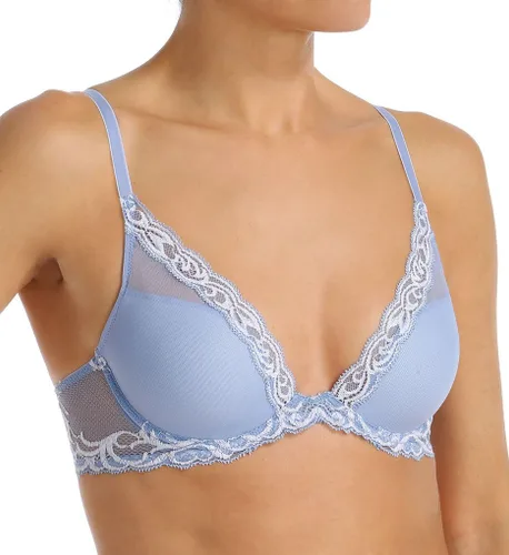 Vista 62 de Natori - Sujetador de encaje para mujer con inmersión, diseño de plumas Cafe