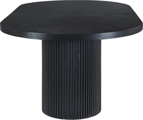 Vista 13 de Meridian Furniture Mesa de comedor de madera de roble negro Belinda