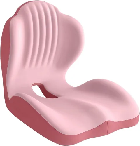 Vista 10 de SakerPlus Cojín ergonómico de espuma viscoelástica, cojín para silla de oficina en forma de L y cojín de asiento de automóvil para sentarse durante