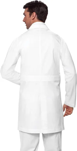 Vista 2 de KOI Classics - Abrigo de laboratorio para hombre moderno y profesional