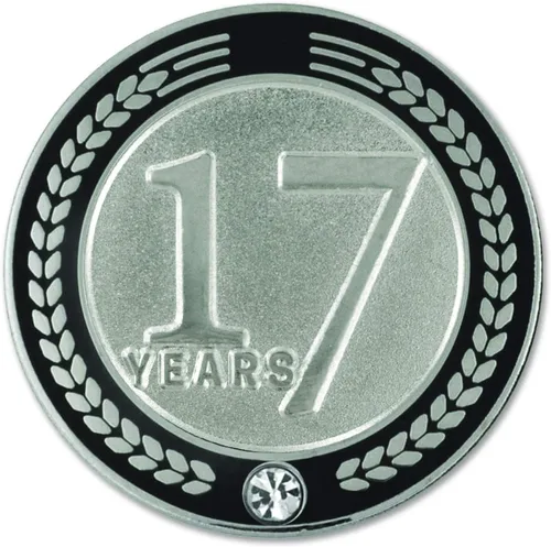 Vista 23 de PinMart Years of Service Award Employee Recognition Gift Pin de solapa - Negro