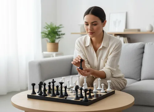 Vista 4 de Juego de ajedrez grande de 15.7 pulgadas con piezas de ajedrez ponderadas de aleación de zinc de alto polímero, juegos de ajedrez para adultos