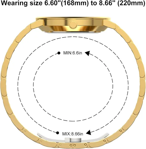 Vista 4 de GOLDEN HOUR Reloj analógico de cuarzo de acero inoxidable chapado en pasarela para hombre