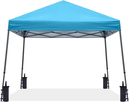 Vista 15 de ABCCANOPY - Toldo autodesplegable y estable para exteriores, base de 10 x 10 pies, parte superior de 8 x 8 pies, color blanco